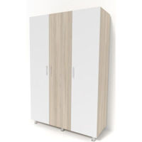 Шкаф Smartex N3 160cm Дуб Светлый/Белый