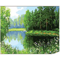Картина по номерам Strateg R 8 /13 (SS1000)(74247) Iazuri in padure 30x40 cm