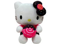 Jucarie moale "Hello Kitty" 31cm fundita unicolora