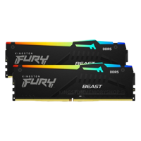 64GB DDR5-5600MHz  Kingston FURY Beast RGB (Kit of 2x32GB) (KF556C40BBAK2-64), CL40-40-40, 1.25V,Blk