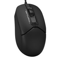 Mouse A4Tech FM12S Silent, Optical, 1000 dpi, 3 buttons, Ambidextrous, 4-Way Wheel, Black, USB