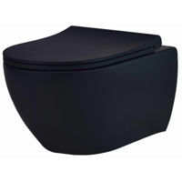 Унитаз Ege Vitrifye E88303270 KNIDOS (negru mat) cu capac