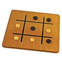 Настольная игра miscellaneous 12138 dame din lemn si tic-tac-toe 49288