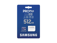 512GB MicroSD (Class 10) UHS-I (U3) +SD adapter, Samsung PRO Plus "MB-MD512SA" (R/W:180/130MB/s)