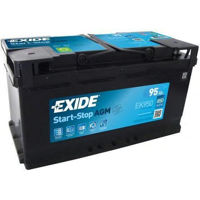 Автомобильный аккумулятор Exide START-STOP AGM 12V 96Ah 850EN 353x175x190 -/+ (EK960)