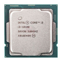 CPU Intel Core i3-10100 3.6-4.3GHz (4C/8T, 6MB, S1200, 14nm,Integrated UHD Graphics 630, 65W) Tray