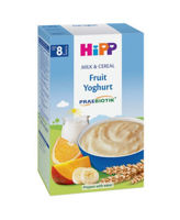 Terci organic cu lapte HIPP din grau cu fructe si iaurt (8+ luni) 250 g