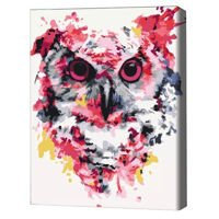 Картина по номерам BrushMe RBS26136FC 30x40сm (fără cutie) Bufniță în culori