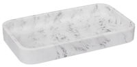 Аксессуар для ванной 5five 55781 Organizator baie Lea 19x11x2.5cm alb efect marmura