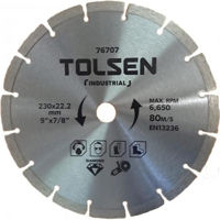 Диск отрезной Tolsen Disc diamantat 230x22.2mm Segment Industrial (76707)