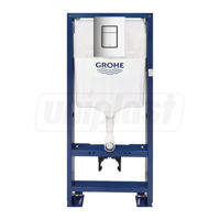 Rezervor incastrat pentru vas WC suspendat (cu cadru Skate Cosmo Crom) GROHE Rapid SL 38772001, cu buton