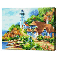 Tablou pe numere Art Gallery EX8417 Casuta langa far 30x40cm Eco