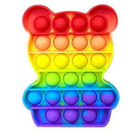 Игрушка Promstore 14982 Игрушка антистресс Pop It Мишка 12.5x10cm