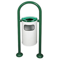 Coș de gunoi Vitra EM17.07.078 TIP 3, verde cu alb