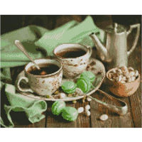 Tablou pe numere Strateg FA12225 Mosaica cu diamante Завтрак с макарунами