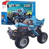 Конструктор Sluban B1162 Monster Truck Rechinul albastru, cu inerție (273 elem.)