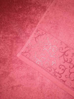 Prosop pentru baie Alhambra 70*140 Ozer Tekstil (roșu aprins)
