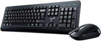 Комплект клавиатуры и мыши Genius KM-160, проводной, черный