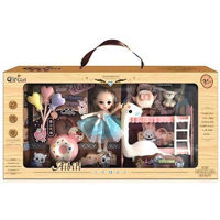 Păpușă Essa A286-78 Set de joacă, Dormitorul stilat și păpușa