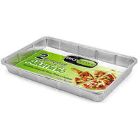 Форма для выпечки GioStyle 51552 Формы алюминиевые для пиццы, 350µm, 2шт,32.5x20x3cm