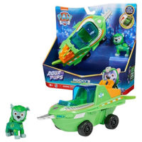 Машина Spin Master 6066142 Vehicul Acvatic cu Figurină Rocky, seria Patrula Cățelușilor