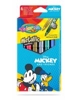 Set de markere metalice 6 culori- Colorino Disney Mickey Mouse