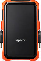 2.0TB (USB3.1) 2.5" Apacer AC630 Military-Grade Shockproof Hard Drive, Black-Orange (AP2TBAC630T-1)