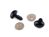 Nas / Ochi pentru jucării cu dispozitiv de siguranță, 9x13 mm
