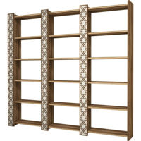 Офисный стеллаж Trendy Orasul 3, Nuc, Smantana 184x170x24cm, raft de carti