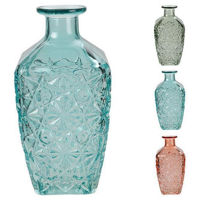 Ваза Holland 20875 стеклянная Relief H19cm, D8cm