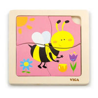 Mini-puzzle din lemn “Albina”  VIGA