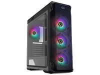 Case ATX GAMEMAX StarLight FRGB, w/o PSU, 4x120mm RGB fans,Fan controller,Transparent, USB3.0, Black