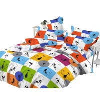 Домашний текстиль PernaMD 10001/134 Set lenjerie de pat pentru copii 1.5/design134