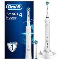 Электрическая зубная щетка Oral-B Smart 4 4000N, Белый