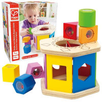 Головоломка Hape E0407 Sorter din lemn cu zdornăitoare