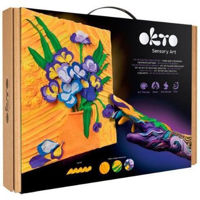 Набор для творчества Okto 10007 3D картина из светлой глины 30x40 см, Ирисы