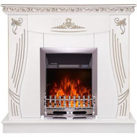 Șemineu electric ArtFlame Napoli & Galileo Silver, 1035x1100x300 mm, Alb