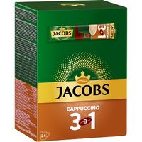 Cafea instant Jacobs Cappuccino 3in1, 24 plicuri