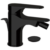 Смеситель для биде Remer Class Line L20NO, verticala cu supapa, negru mat