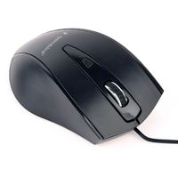 Mouse Gembird MUS-4B-02, Optical, 800-1200 dpi, 4 buttons, Ambidextrous, Black, USB