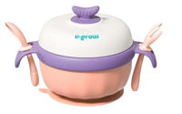 Посуда для кормления U-Grow UG-235PP Bol termic cu linguriță și furculiță, mov