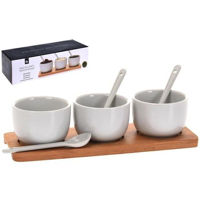 Set veselă Excellent Houseware 20916 Набор для аперитива 3ед, деревянная подставка 22.5cm