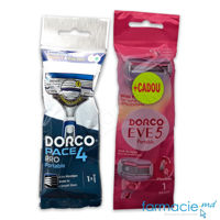 Dorco Eve 5 Razor portabil 5 lame N1 femei+Dorco Pace 4 Pro Razor portabil 4 lame N1 CADOU