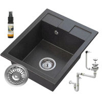 Chiuvetă bucătărie Granitan BEST, black metallic