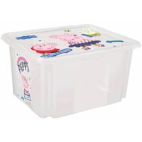 Короб для хранения Keeeper Peppa Pig Transparent (12237001) 24L для игрушек