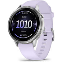 Фитнес-трекер Garmin Venu 4 - 41 mm, Silver bezel with Periwinkle silicone band