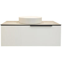 Шкаф под умывальник Bayro подвесной Torino 1000 под столешницу белый мат