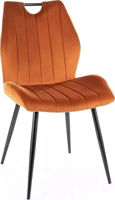 Стул Signal Arco velvet cynamonowy bl.4215/ met. czar