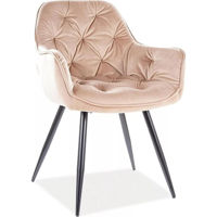 Стул Signal Cherry velvet bez bluvel 28/ met. czar