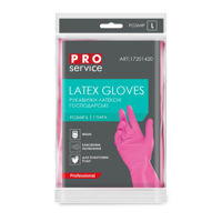 PROservice Профессиональные прочные резиновые перчатки, L, 1 пара